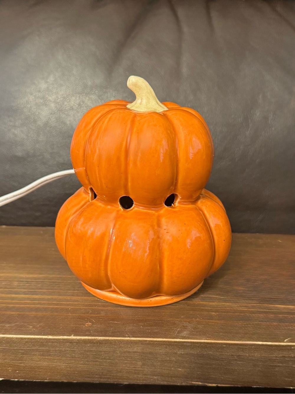 Orange Stacked Pumpkin tart warmer